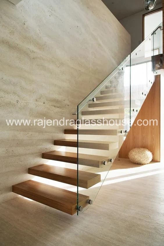 Villa Staircase Glass – Rajendra Glass House